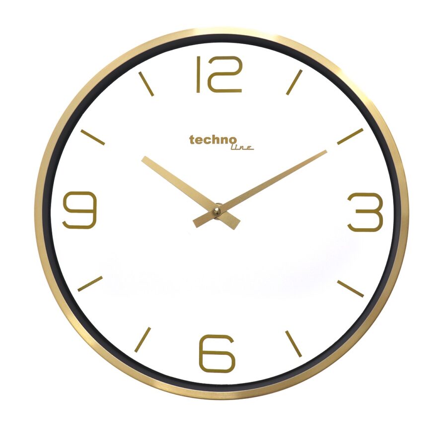 WT 7280 | Vægur guld/messing kant Ø30 cm