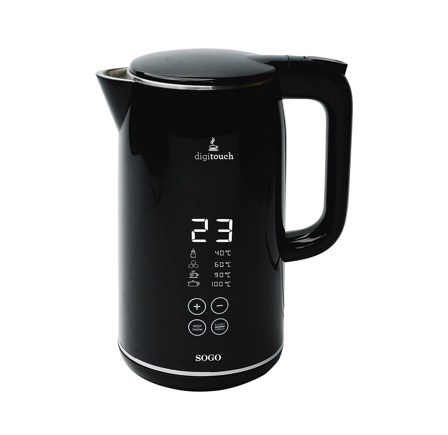 KET-SS-7750 | Elkedel Sort 1,7 L