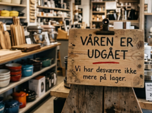UDGÅEDE VARER